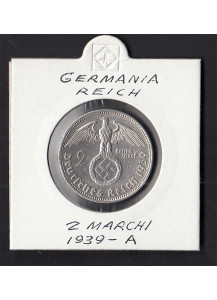 1939 - 2 Marchi argento  Paul von Hindenburg  Zecca A Spl+